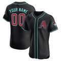 Custom Arizona Diamondbacks 2024 Flex Base Jersey ¨C Black HOLBERT