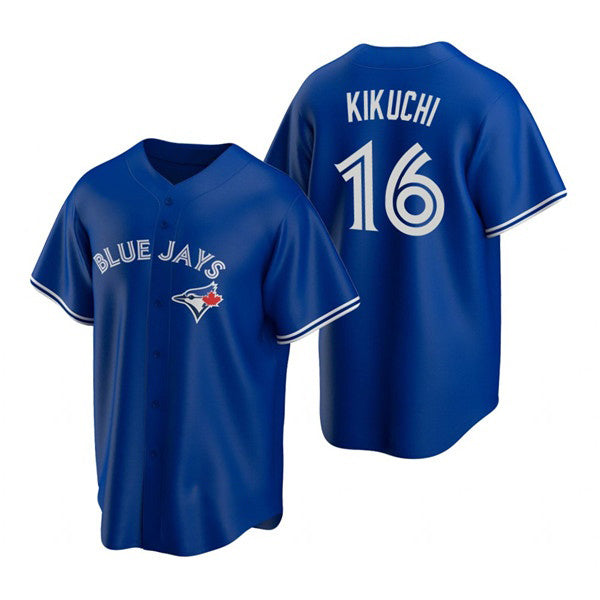 Toronto Blue Jays #16 Yusei Kikuchi Royal HOLBERT Cool Base Stitched Jersey