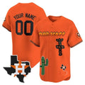 Custom Houston Astros Cactus Jack Patch Vapor Premier Limited Jersey V9 ¨C Orange HOLBERT