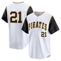 Pittsburgh Pirates #21 Roberto Clemente White HOLBERT Cooperstown Collection Limited Jersey
