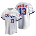 Atlanta Braves #13 Ronald Acuna Jr 2021 City Connect Stitched White HOLBERT Jersey