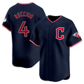 Cleveland Guardians #4 Brayan Rocchio Player Navy HOLBERT Limited Home Stitched Jerseys