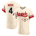 Los Angeles Angels #4 Christian Moore Player Cream HOLBERT City Connect Limited ELite Home Stitched Jerseys
