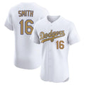 Los Angeles Dodgers #16 Will Smith Player Gold White Gold HOLBERT Limited Elite Home Stitched Jerseys
