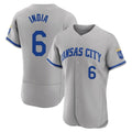 Kansas City Royals #6 Jonathan India Player Gray HOLBERT Limited Elite Home Game Stitched Jerseys