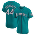 Seattle Mariners #44 Julio Rodr¨ªguez Teal HOLBERT Alternate Elite Jersey