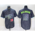Tampa Bay Rays #18 Shane McClanahan Number Charcoal HOLBERT 2024 City Connect Limited Stitched Jerseys