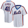 New York Mets #41 Tom Seaver White HOLBERT Home Cooperstown Collection Player Jersey