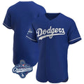 Los Angeles Dodgers Blank Player Royal HOLBERT Limited Elite Home World Series Meet Stitched Jerseys