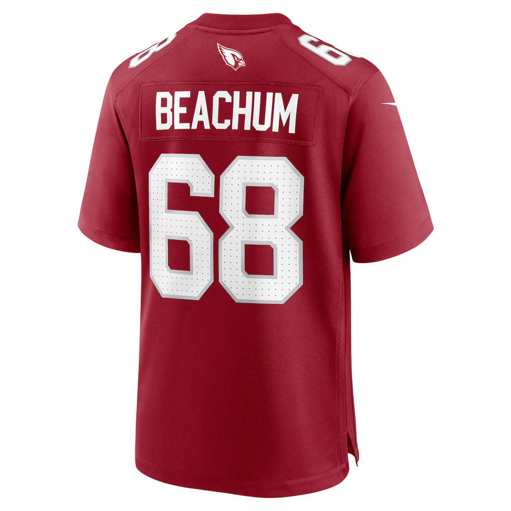 A.Cardinals #68 Kelvin Beachum Cardinal HOLBERT Team Game Jersey