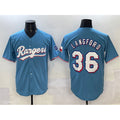 Texas Rangers #36 Wyatt Langford Blue HOLBERT Limited Stitched Jersey