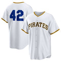 Pittsburgh Pirates #42 Jackie Robinson White HOLBERT Home 2025 Day Replica Jersey
