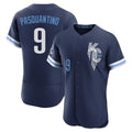 Kansas City Royals #9 Vinnie Pasquantino Player Navy HOLBERT City Connect Limited Elite Home Stitched Jerseys