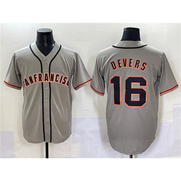 San Francisco Giants #16 Rafael Devers Gray HOLBERT Cool Base Stitched Jersey