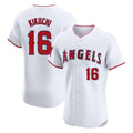 Los Angeles Angels #16 Yusei Kikuchi Player White HOLBERT Limited Elite Stitched Home Jerseys