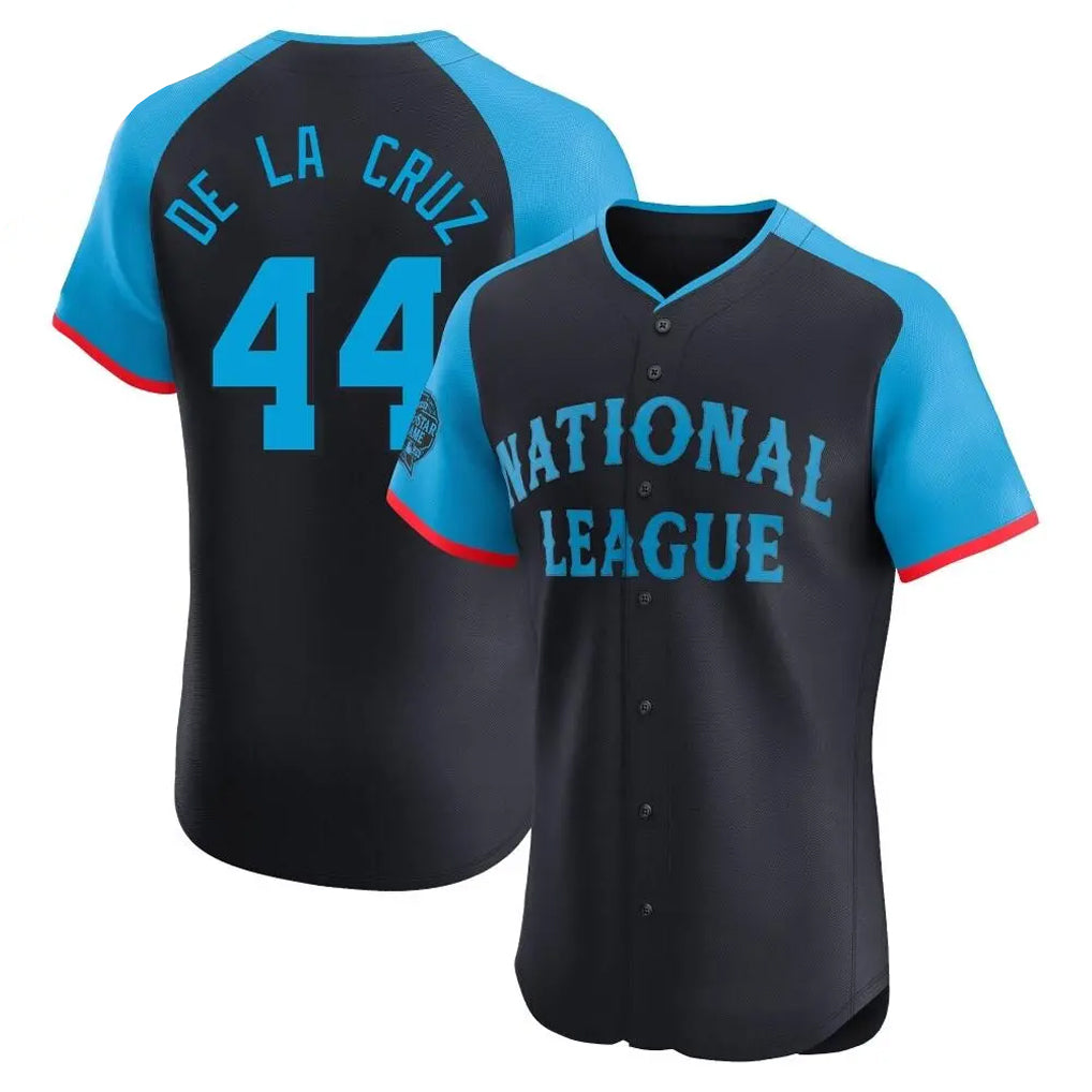 Cincinnati Reds #44 Elly De La Cruz Player Navy HOLBERT Limited Elite National League All-Star Game Stitched Jerseys