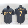 Chicago White Sox #7 Tim Anderson Grey HOLBERT 2022 All Star Stitched Cool Base Jersey