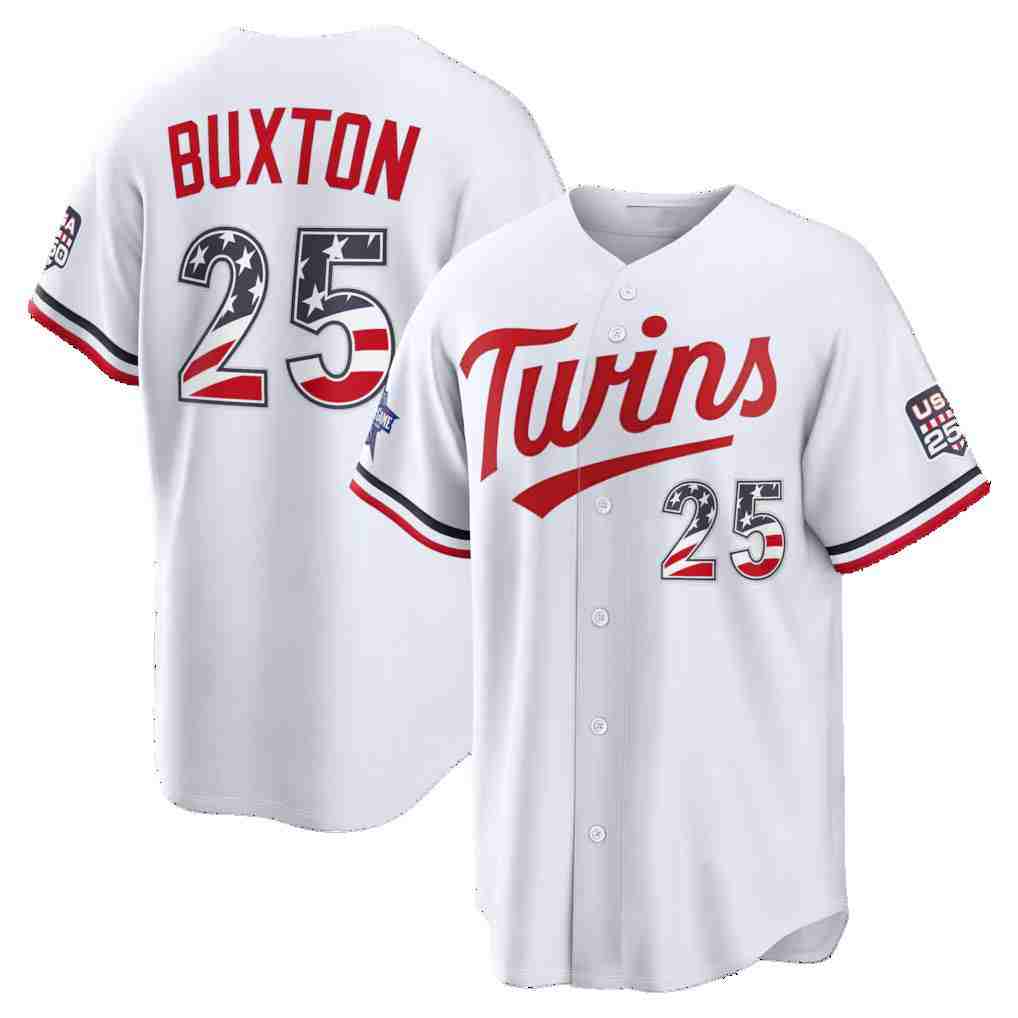 Minnesota Twins #25 Byron Buxton 2026 All-Star Edition Stars & Stripes White HOLBERTStadium Jersey
