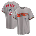 Baltimore Orioles #8 Cal Ripken Player Gray HOLBERT USA 250 Fourth of July Home Game Stitched Jerseys