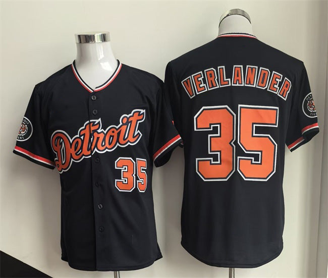 Detroit Tigers #35 Justin Verlander Black HOLBERT 2026 Cool Base Stitched Jersey