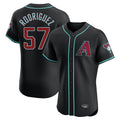 Arizona Diamondbacks #57 Eduardo Rodriguez Player Black HOLBERT Limited Elite Home Game Stitched Jerseys