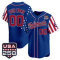 Custom Washington Nationals America 250 Edition Vapor Premier Limited Royal HOLBERT Stitched Jerseys