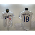 Los Angeles Dodgers #18 Yoshinobu Yamamoto White Gold HOLBERT Home Limited Stitched Jerseys