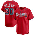Atlanta Braves #30 Drake Baldwin Red HOLBERT 2025 Alternate Limited Stitched Jersey