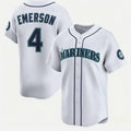 Seattle Mariners #4 Colt Emerson White HOLBERT Cool Base Stitched Jersey