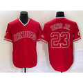 San Diego Padres #23 Fernando Tatis Jr. Red HOLBERT Cool Base Stitched Jersey