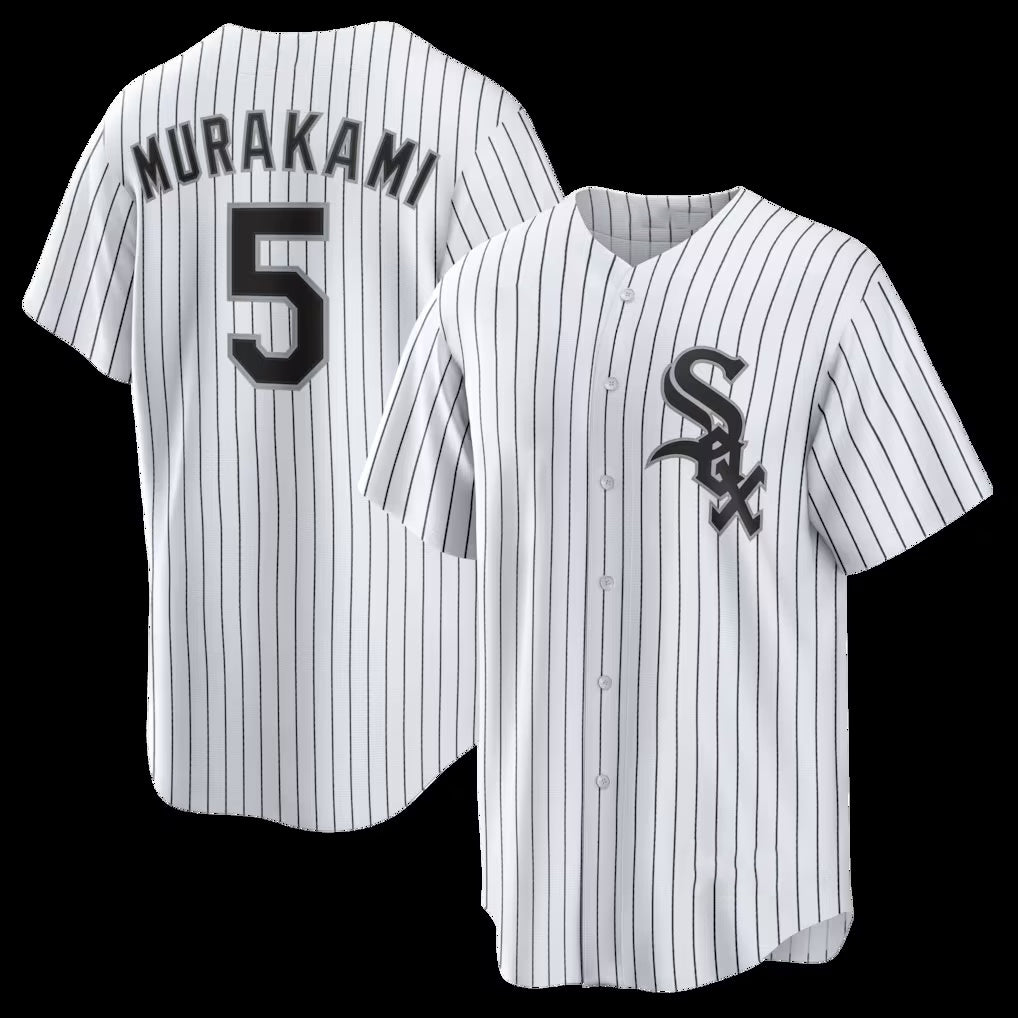 Chicago White Sox #5 Munetaka Murakami White HOLBERT Home Replica Jersey