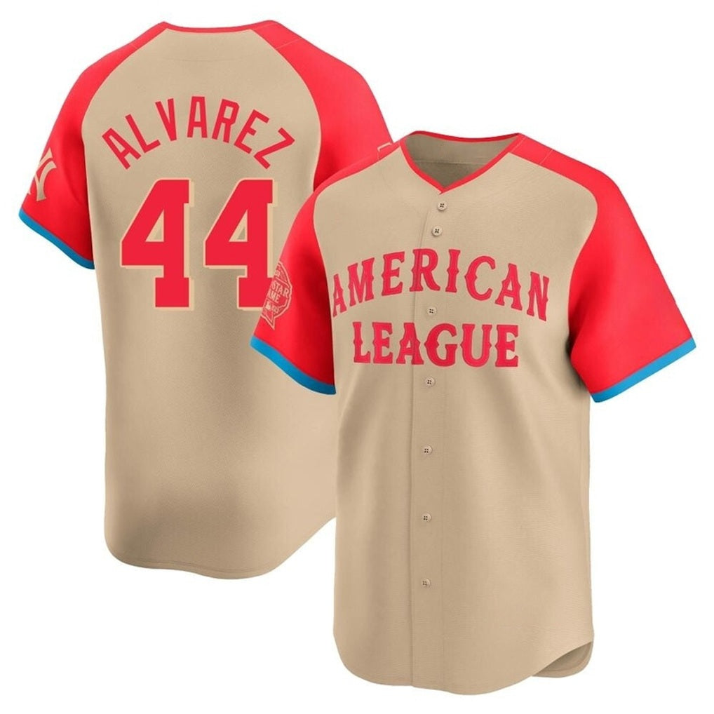 Houston Astros #44 Yordan Alvarez Player Cream HOLBERT American League All-Star Game Limited Stitched Jerseys