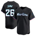 Miami Marlins #26 Janson Junk Player Black HOLBERT Home Limited Stitched Jerseys