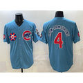 Chicago Cubs #4 Pete Crow-Armstrong Blue HOLBERT 2025 Tokyo Series 2nd Alternate Limited Stitched Jersey 2