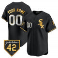 Custom Chicago White Sox 2024 Jackie Robinson Patch Vapor Premier Limited Jersey ¨C All Stitched-Black HOLBERT
