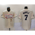 New York Yankees #7 Mickey Mantle Cream HOLBERT Limited Stitched Jerseys