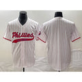 Philadelphia Phillies Blank White HOLBERT Pinstripe Cool Base Stitched Jersey