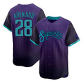 Arizona Diamondbacks #28 Nolan Arenado Player Purple HOLBERT City Connect Limited Home Game Stitched Jerseys