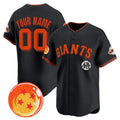 Custom San Francisco Giants x Dragon Ball Black HOLBERT Vapor Premier Limited Jersey - All Stitched