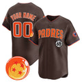 Custom San Diego Padres x Dragon Ball Brown HOLBERT Vapor Premier Limited Jersey - All Stitched