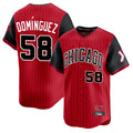 Chicago White Sox #58 Seranthony Dominguez Player Red HOLBERT City Connect Limited Home Stitched Jerseys