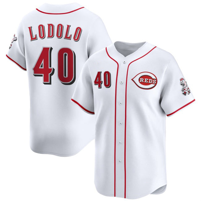 Cincinnati Reds #40 Nick Lodolo White HOLBERT Home Limited Stitched Jersey