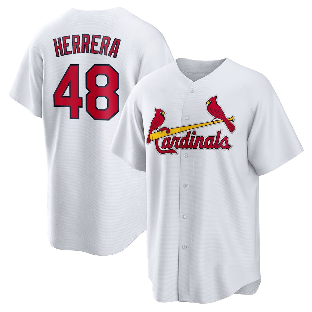 St. Louis Cardinals #48 Iv¨¢n Herrera White HOLBERT Home Replica Jersey