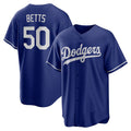 Los Angeles Dodgers #50 Mookie Betts Royal HOLBERT Alternate 2 Replica Jersey