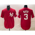 New York Yankees #3 Babe Ruth Red HOLBERT Fashion Cool Base Jersey