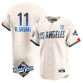 Los Angeles Dodgers #11 Roki Sasaki Player Cream HOLBERT World Series City Connect Limited Home Stitched Jerseys
