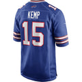 B.Bills #15 Jack Kemp Royal HOLBERT Game Retired Player Jersey