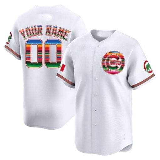Custom Chicago Cubs Mexico Vapor Premier Limited Jersey ¨C All Stitched-White HOLBERT