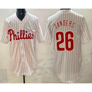 Philadelphia Phillies #26 Miles Sanders White HOLBERT Cool Base Jersey