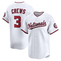 Washington Nationals #3 Dylan Crews White HOLBERT Home Limited Player Jersey